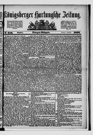 Königsberger Hartungsche Zeitung on Nov 3, 1878