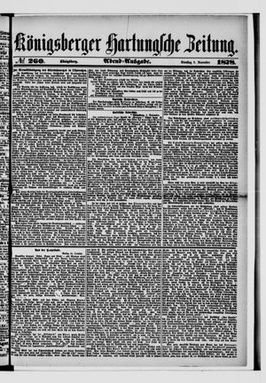 Königsberger Hartungsche Zeitung on Nov 5, 1878