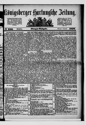 Königsberger Hartungsche Zeitung on Nov 6, 1878