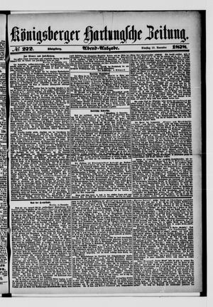Königsberger Hartungsche Zeitung on Nov 19, 1878