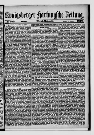 Königsberger Hartungsche Zeitung vom 20.11.1878
