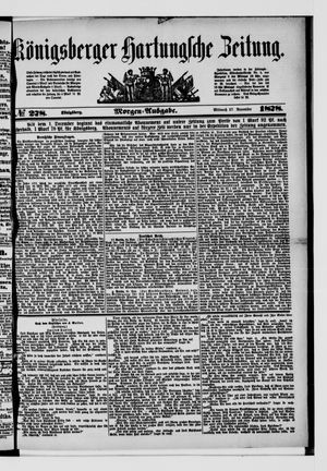 Königsberger Hartungsche Zeitung on Nov 27, 1878