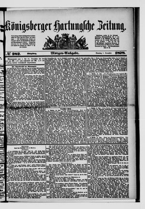 Königsberger Hartungsche Zeitung on Dec 1, 1878