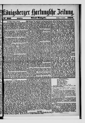 Königsberger Hartungsche Zeitung vom 06.12.1878
