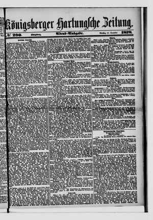 Königsberger Hartungsche Zeitung vom 10.12.1878