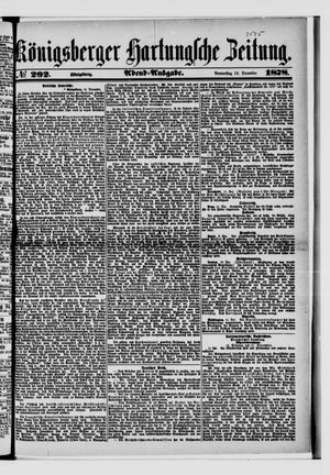 Königsberger Hartungsche Zeitung on Dec 12, 1878