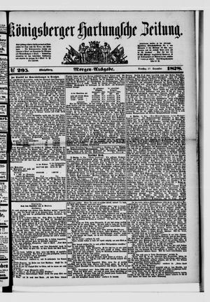 Königsberger Hartungsche Zeitung vom 17.12.1878