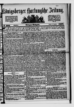 Königsberger Hartungsche Zeitung on Dec 20, 1878
