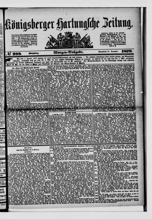 Königsberger Hartungsche Zeitung vom 21.12.1878