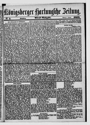 Königsberger Hartungsche Zeitung vom 06.01.1879