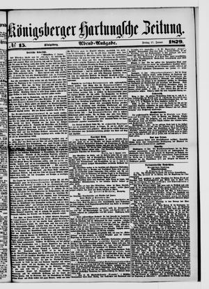 Königsberger Hartungsche Zeitung vom 17.01.1879
