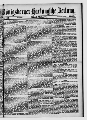 Königsberger Hartungsche Zeitung vom 20.01.1879