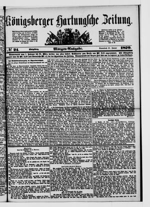 Königsberger Hartungsche Zeitung vom 25.01.1879