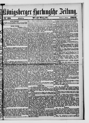 Königsberger Hartungsche Zeitung vom 03.02.1879