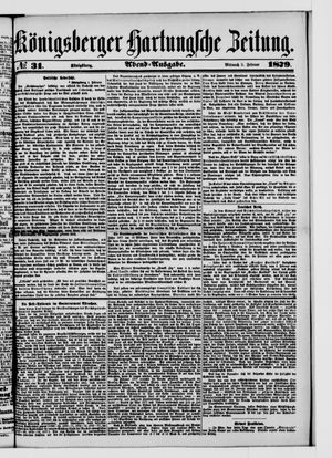 Königsberger Hartungsche Zeitung vom 05.02.1879