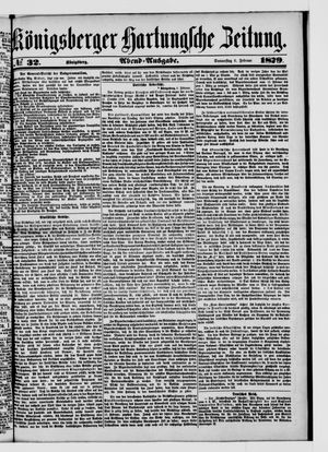 Königsberger Hartungsche Zeitung vom 06.02.1879