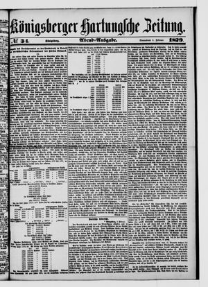 Königsberger Hartungsche Zeitung vom 08.02.1879