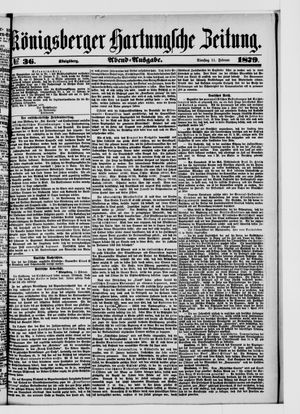 Königsberger Hartungsche Zeitung vom 11.02.1879