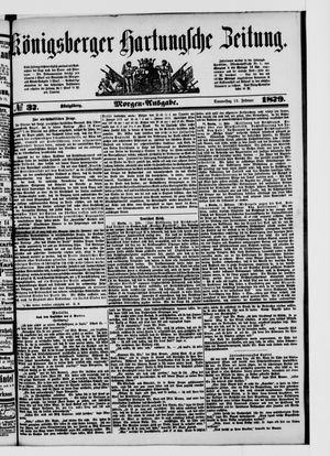 Königsberger Hartungsche Zeitung on Feb 13, 1879
