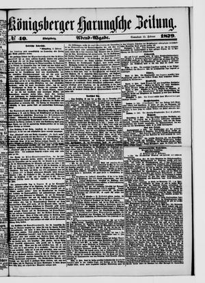 Königsberger Hartungsche Zeitung on Feb 15, 1879