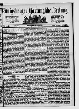Königsberger Hartungsche Zeitung vom 16.02.1879