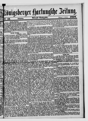 Königsberger Hartungsche Zeitung vom 17.02.1879