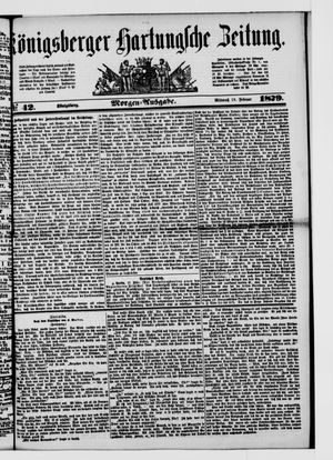 Königsberger Hartungsche Zeitung on Feb 19, 1879