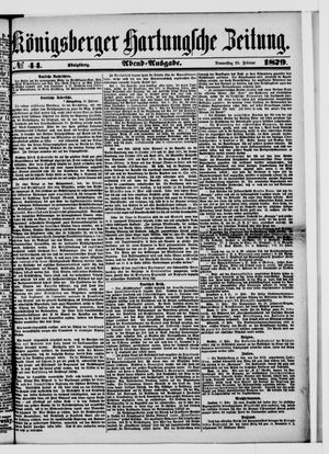 Königsberger Hartungsche Zeitung on Feb 20, 1879