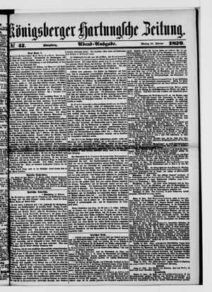 Königsberger Hartungsche Zeitung vom 24.02.1879