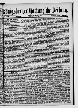 Königsberger Hartungsche Zeitung vom 25.02.1879