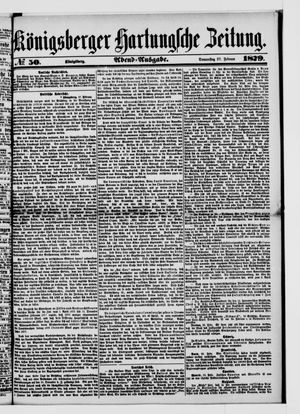 Königsberger Hartungsche Zeitung vom 27.02.1879