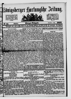 Königsberger Hartungsche Zeitung vom 01.03.1879