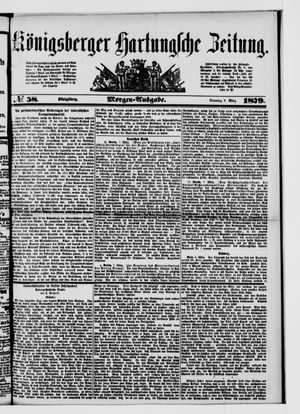 Königsberger Hartungsche Zeitung vom 09.03.1879
