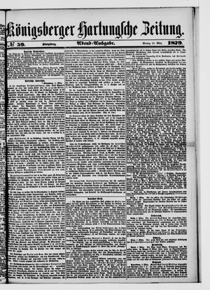 Königsberger Hartungsche Zeitung vom 10.03.1879