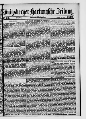 Königsberger Hartungsche Zeitung on Mar 11, 1879