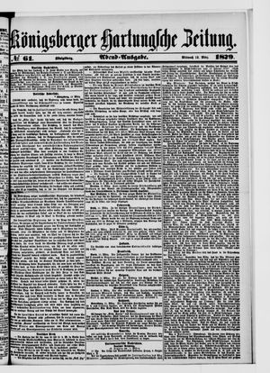 Königsberger Hartungsche Zeitung on Mar 12, 1879