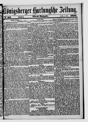 Königsberger Hartungsche Zeitung vom 14.03.1879