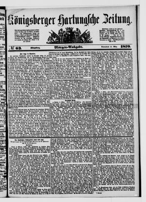 Königsberger Hartungsche Zeitung vom 15.03.1879