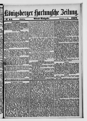 Königsberger Hartungsche Zeitung vom 15.03.1879