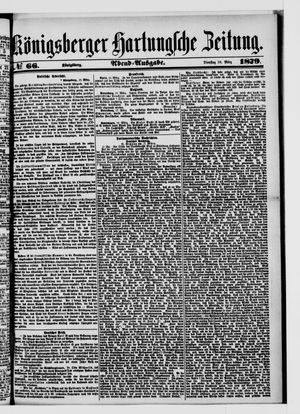 Königsberger Hartungsche Zeitung on Mar 18, 1879