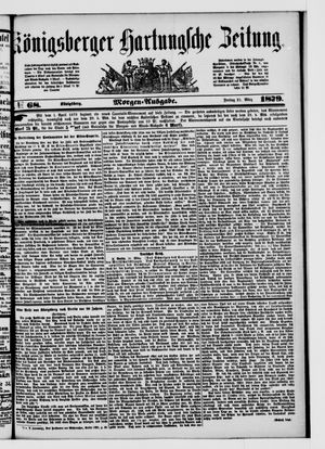 Königsberger Hartungsche Zeitung on Mar 21, 1879