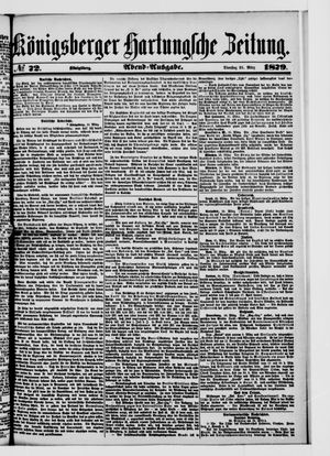 Königsberger Hartungsche Zeitung on Mar 25, 1879