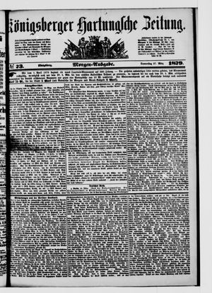 Königsberger Hartungsche Zeitung on Mar 27, 1879