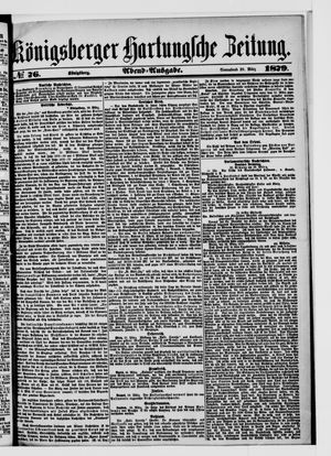 Königsberger Hartungsche Zeitung on Mar 29, 1879