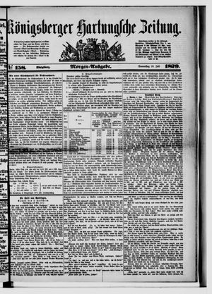 Königsberger Hartungsche Zeitung vom 10.07.1879