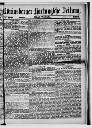 Königsberger Hartungsche Zeitung vom 11.07.1879