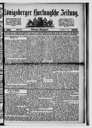 Königsberger Hartungsche Zeitung vom 31.07.1879