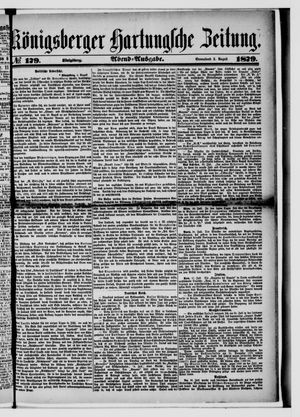 Königsberger Hartungsche Zeitung on Aug 2, 1879