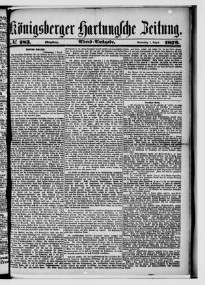 Königsberger Hartungsche Zeitung on Aug 7, 1879