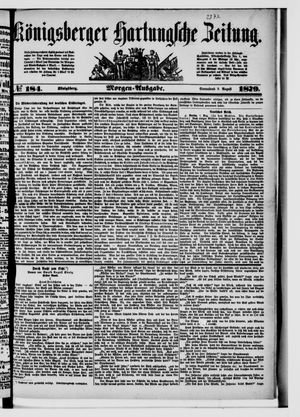 Königsberger Hartungsche Zeitung vom 09.08.1879